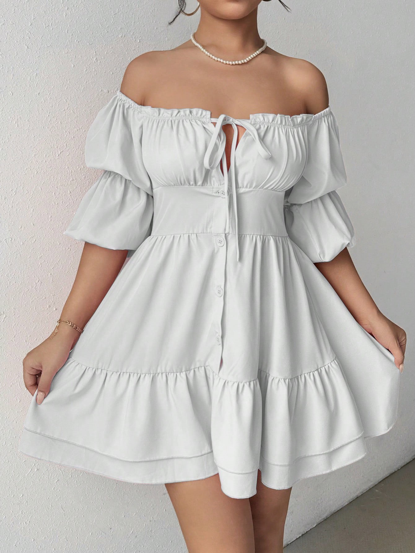 Off Shoulder Mini Dress_8