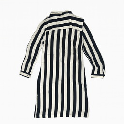 Vestido camisero de rayas en blanco y negro  Bershka - Size M