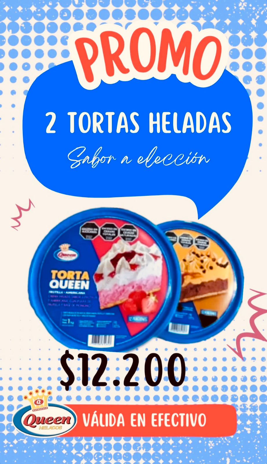 PROMO QUEEN TORTAS x 2