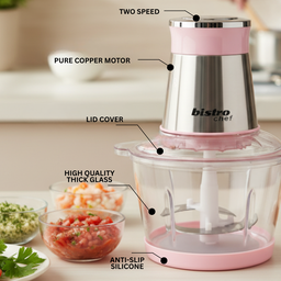 BISTRO GLASS ELECTRIC CHOPPER GRINDER