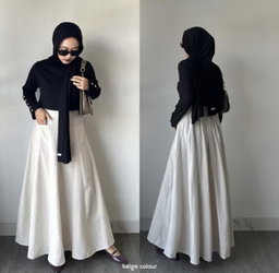 OMIRA SKIRT (LINE A FLARE MAXI)