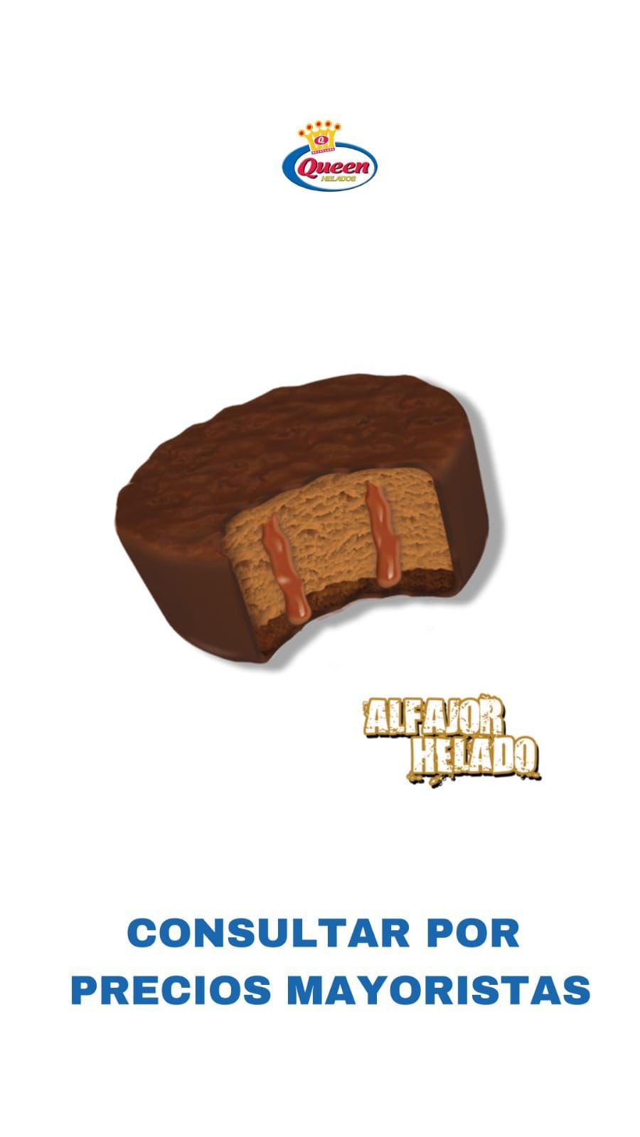 Alfajor Helado c/Dulce de Leche x 16U