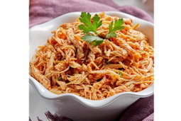 Pollo mechado en salsa