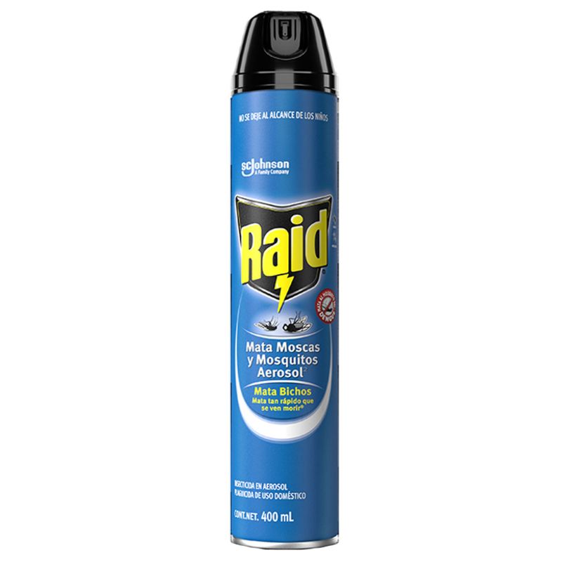 Insecticida Raid Mata Moscas y Mosquitos 400ml