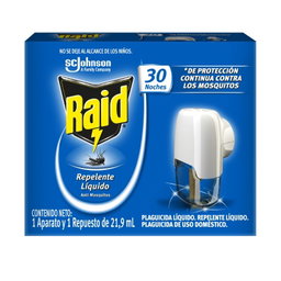 Insecticida Raid 30 Noches 21.9 ml