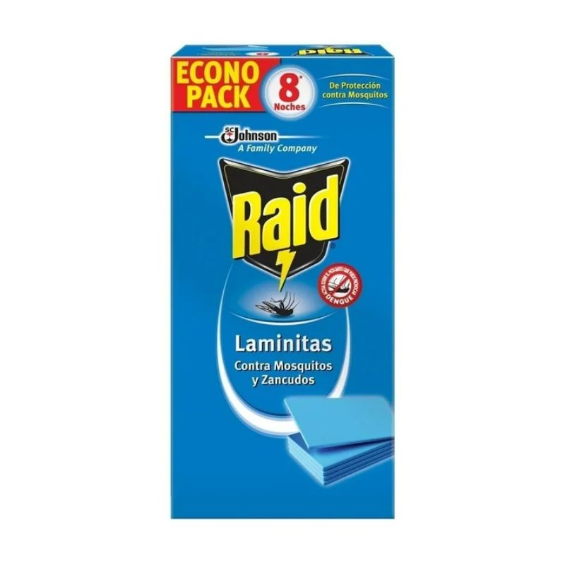 Insecticida Raid Laminitas 8 Repuestos