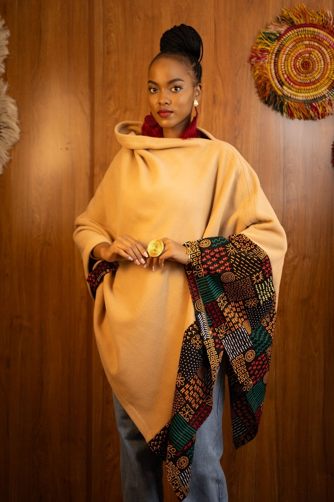 Ascili Popping Poncho - Beige