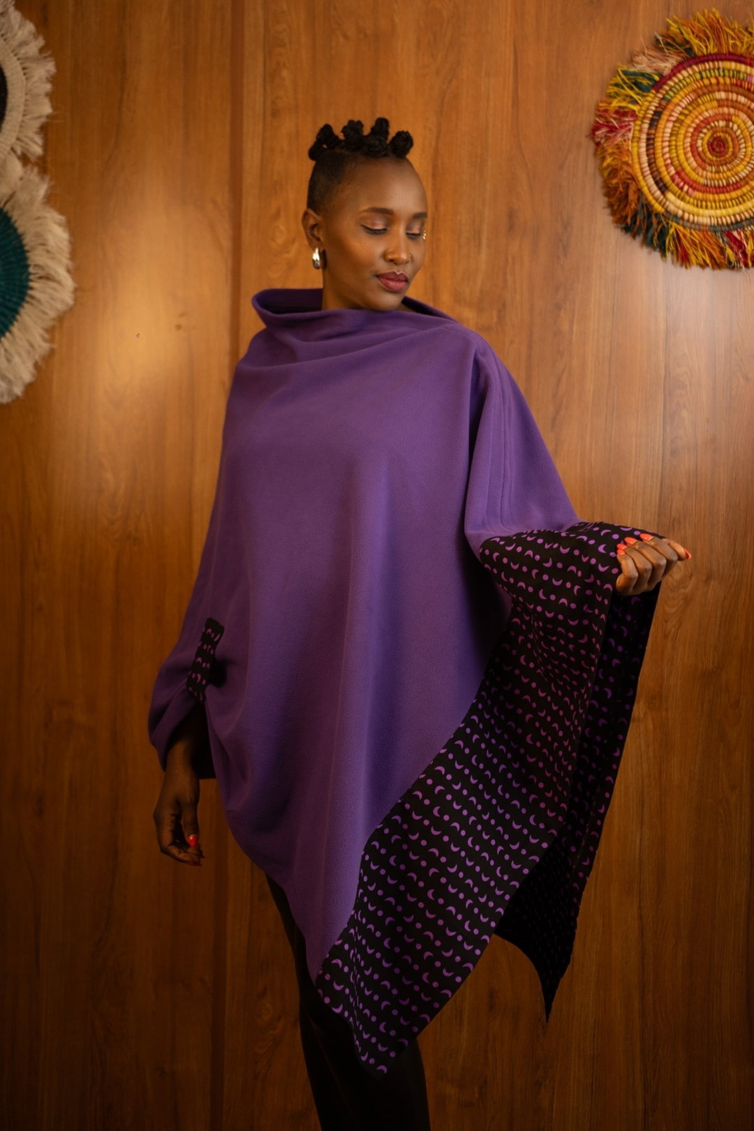 Ascili Popping Poncho - Purple