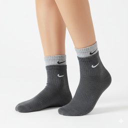 [10001] - 3 Pairs Men's Cotton Blend High-Cut Crew Socks – Versatile, Breathable & Everyday Comfort 