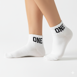 [10005] - 3 Pairs Men's Cotton Blend Crew Socks – Breathable, Embroidered Details & Everyday Comfort 