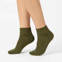 [10020] - 3 Pairs Men's Cotton Blend Crew Socks – Breathable, Minimal & Everyday Comfort 
