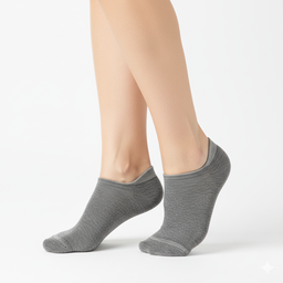 [10059] - 3 Pairs Women’s High-Cotton Low-Cut Ankle Socks – Breathable Stripes/Plain & Everyday Comfort 