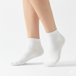[10065] - 3 Pairs Men’s Cotton Blend Crew Socks – Soft, Breathable & Everyday Comfort 