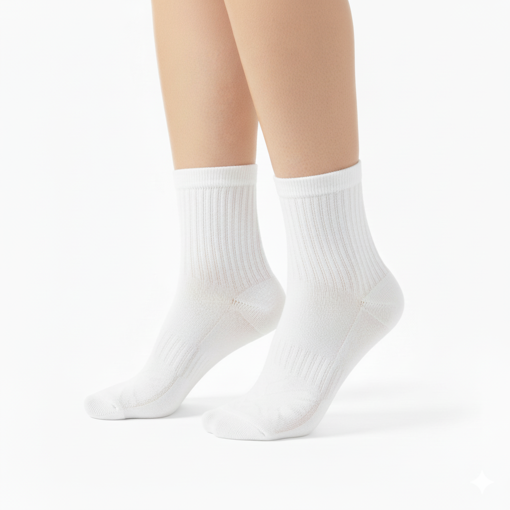 [10080] - 3 Pairs Men’s High-Cotton High-Cut Crew Socks – Odor-Resistant, Breathable & Everyday Comfort 
