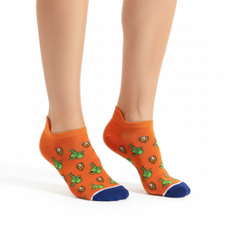 [10083] - 3 Pairs Men’s High-Cotton Low-Cut Ankle Socks – Breathable Dots/Shape Motifs & Everyday Comfort 
