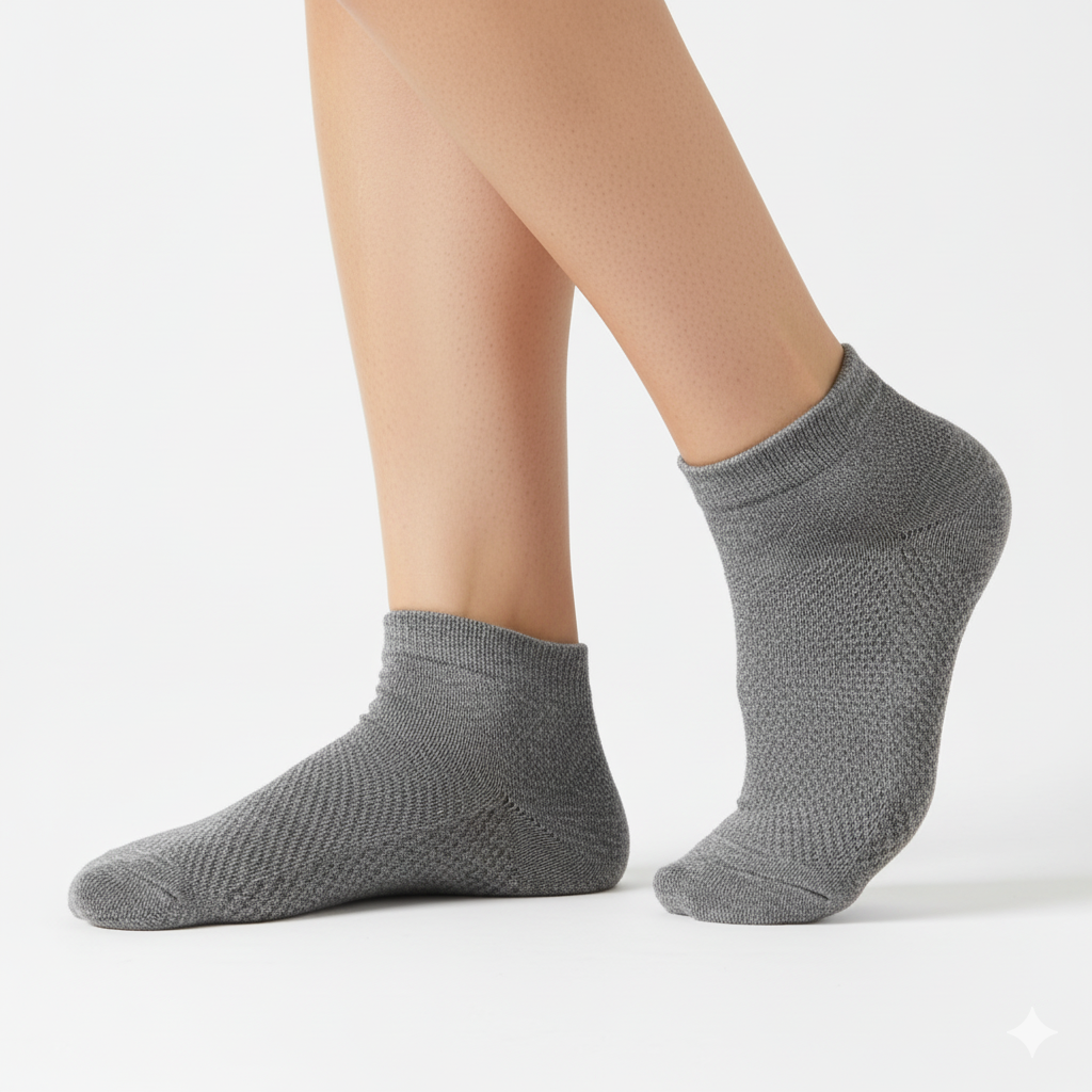[10106] - 3 Pairs Men’s Cotton Blend Crew Socks – Odor-Resistant, Cushioned Sole & Breathable _0