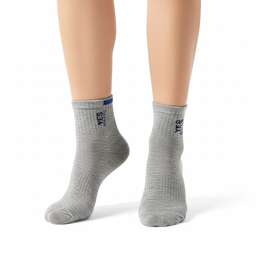 [10107] - 3 Pairs Men’s High-Cotton Crew Socks – Breathable, Sweat-Absorbing & Everyday Comfort 