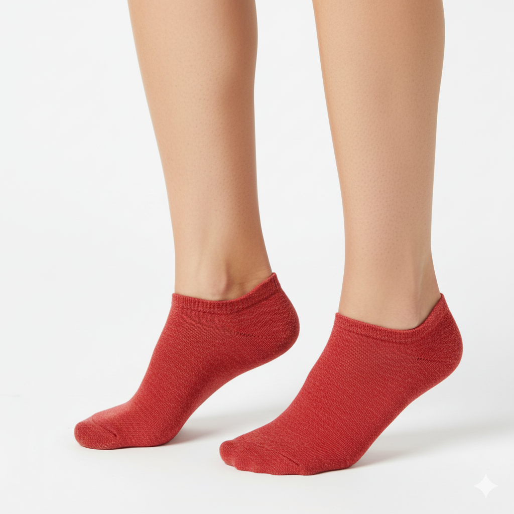 [10111] - 3 Pairs Women’s Cotton Blend Low-Cut Ankle Socks – Soft, Breathable & Everyday Comfort _0