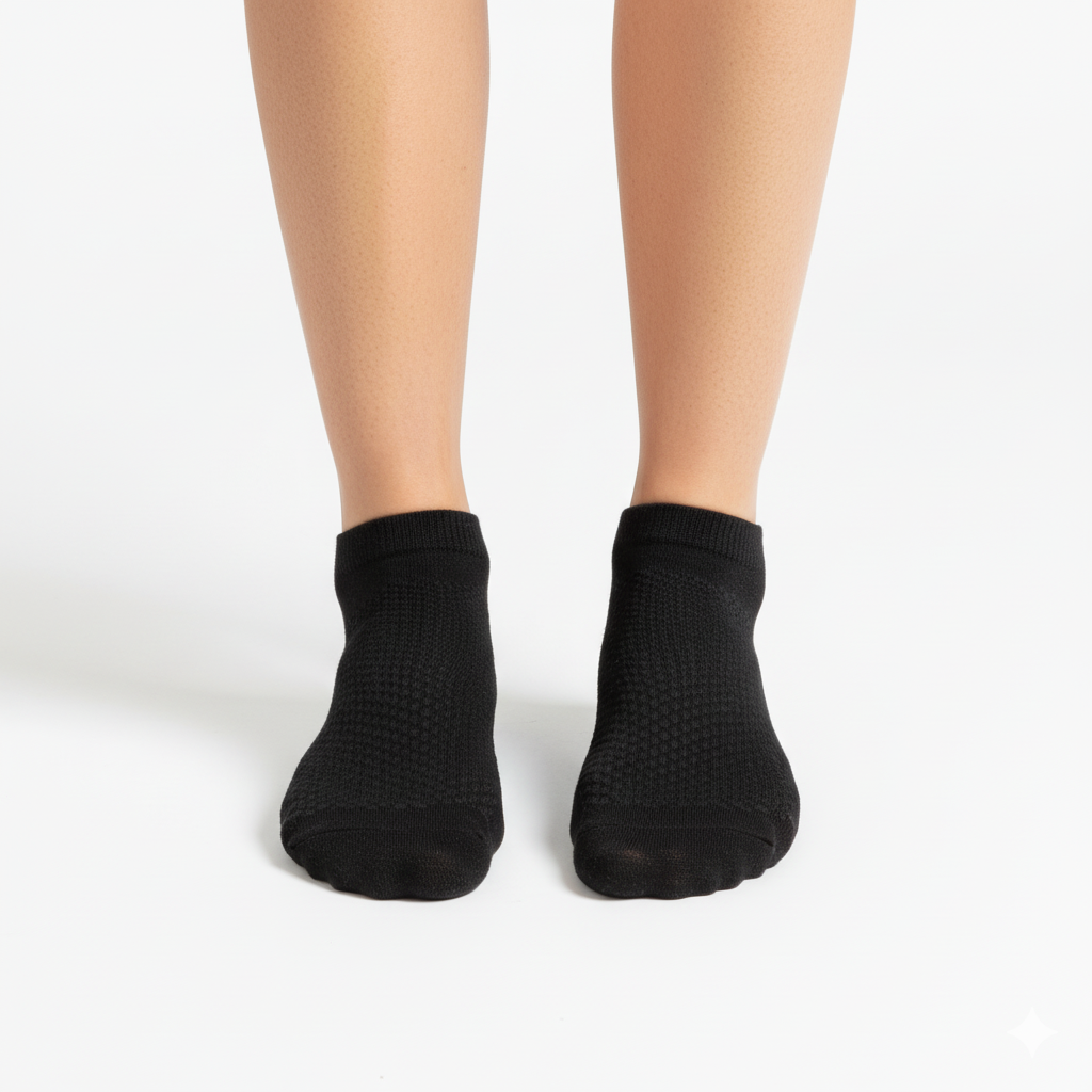 [10117] - 3 Pairs Men’s High-Cotton Low-Cut Ankle Socks – Cushioned, Sweat-Absorbing & Breathable _0