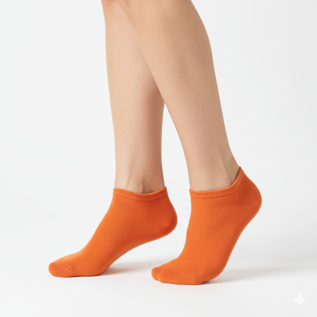 [10136] - 3 Pairs Unisex Cotton Low-Cut Ankle Socks – Soft, Breathable & Minimal 