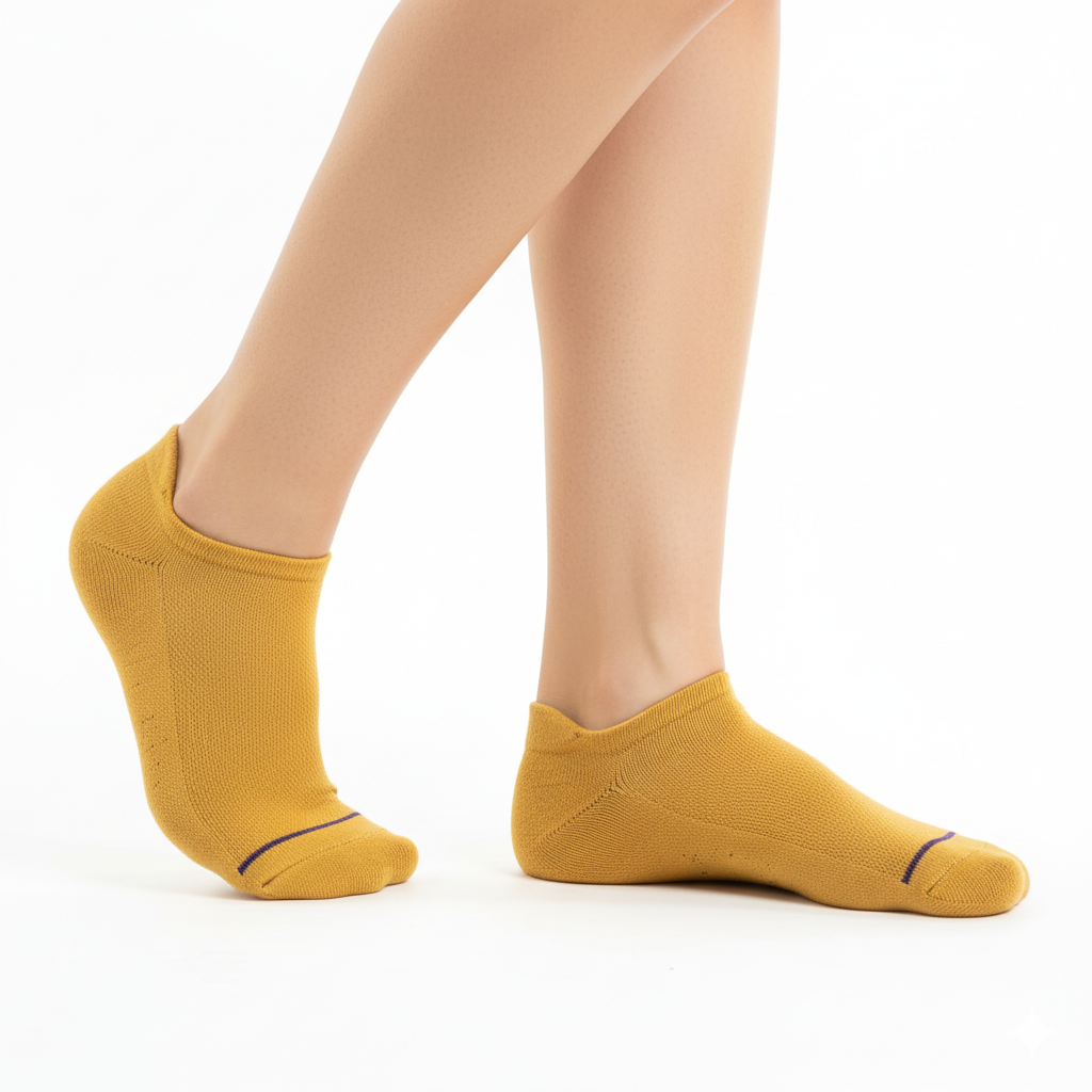 [10137] - 5 Pairs Men’s High-Cotton Low-Cut Ankle Socks – Soft, Breathable & Minimal _0