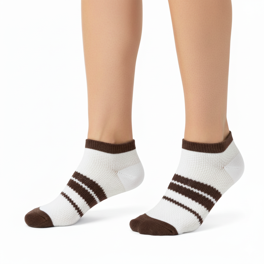 [10144] - 3 Pairs Women’s Modal Blend Low-Cut Ankle Socks – Soft, Breathable & Minimal _0