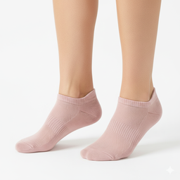 [10159] - 6 Pairs Women’s High-Cotton Low-Cut Ankle Socks – Breathable, Sweat-Absorbing & Minimal 