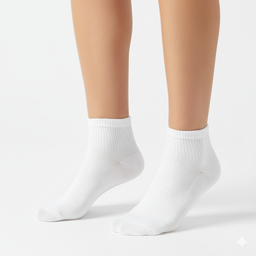 [10163] - 3 Pairs Men’s Cotton Blend Crew Socks – Breathable, Sweat-Absorbing & Minimal 