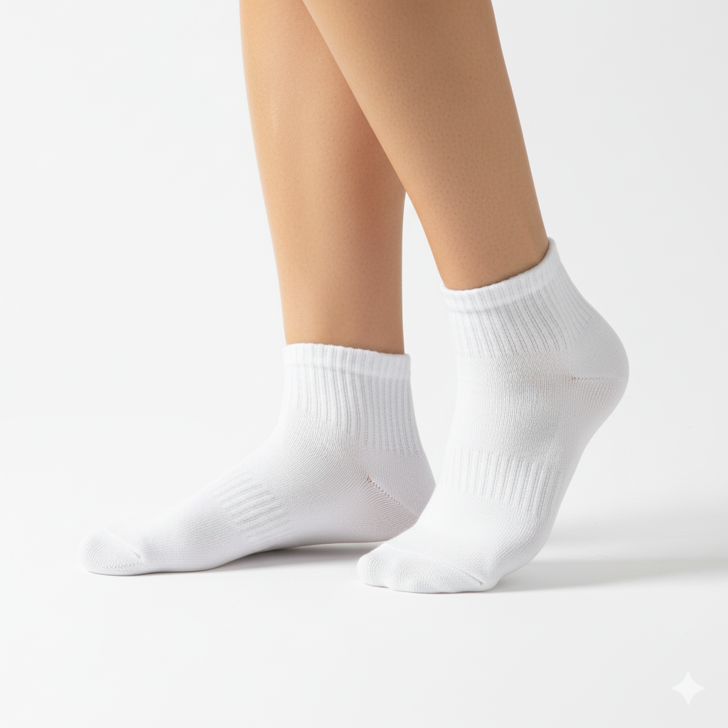 [10178] - 3 Pairs Men’s High-Cotton Crew Socks – Cushioned, Breathable & Sweat-Absorbing 