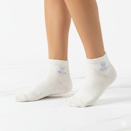 [10203] - 2 Pairs Men’s High-Cotton Crew Socks – Cushioned, Antibacterial & Sweat-Absorbing 