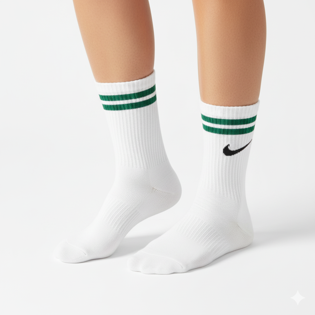 [10205] - 2 Pairs Unisex’s High-Cut Cotton Socks – Versatile, Breathable & Odor-Resistant 