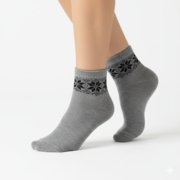 [10207] - 5 Pairs Women’s Medium-Cut Cotton Socks – Cushioned, Breathable & Sweat-Absorbing 