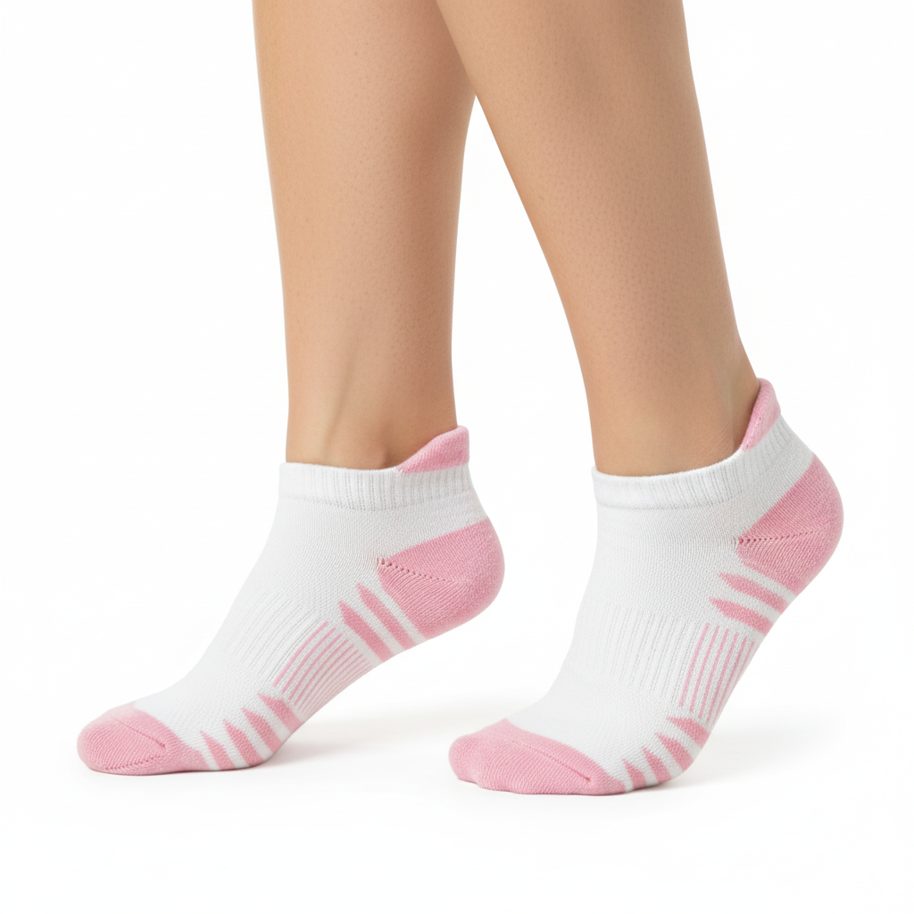 [10210] - 5 Pairs Women’s Low-Cut Cotton Socks – Soft, Breathable & Versatile 