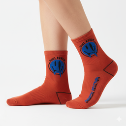 [10230 (M)] -  2–3 Pairs Men’s High-Cut Cotton Socks – Trendy, Breathable & Casual 