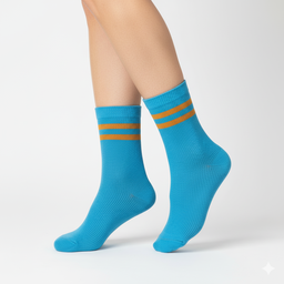 [10231] - 5 Pairs Women’s High-Cut Cotton Slouch Socks – Minimal, Soft & Breathable 