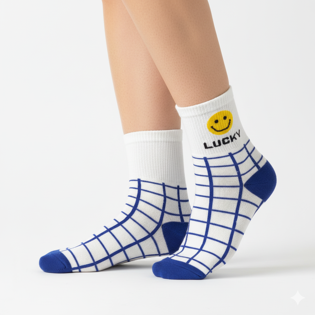 [10236] - 2–3 Pairs Men’s High-Cut Cotton Socks – Minimal, Breathable & Trendy 