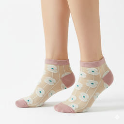 (10221)- 5 Pair (Random) Women’s Low-Cut Socks – Cotton, Casual, Breathable & Minimal Style