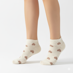 (10221)- 5 Pair (Random) Women’s Low-Cut Socks – Cotton, Casual, Breathable & Minimal Style