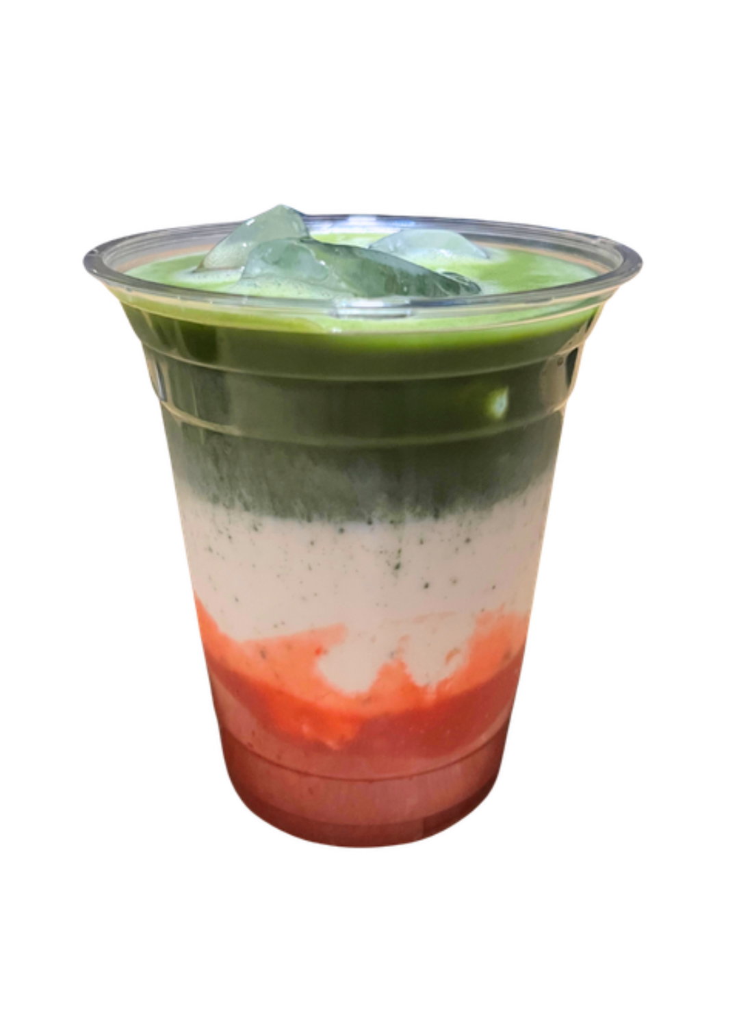 Strawberry Matcha Latte (iced)