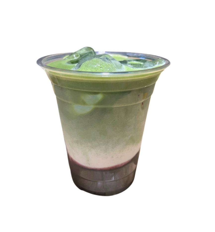Blueberry Matcha Latte (iced)