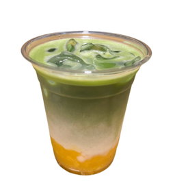 Mango Matcha Latte (iced)