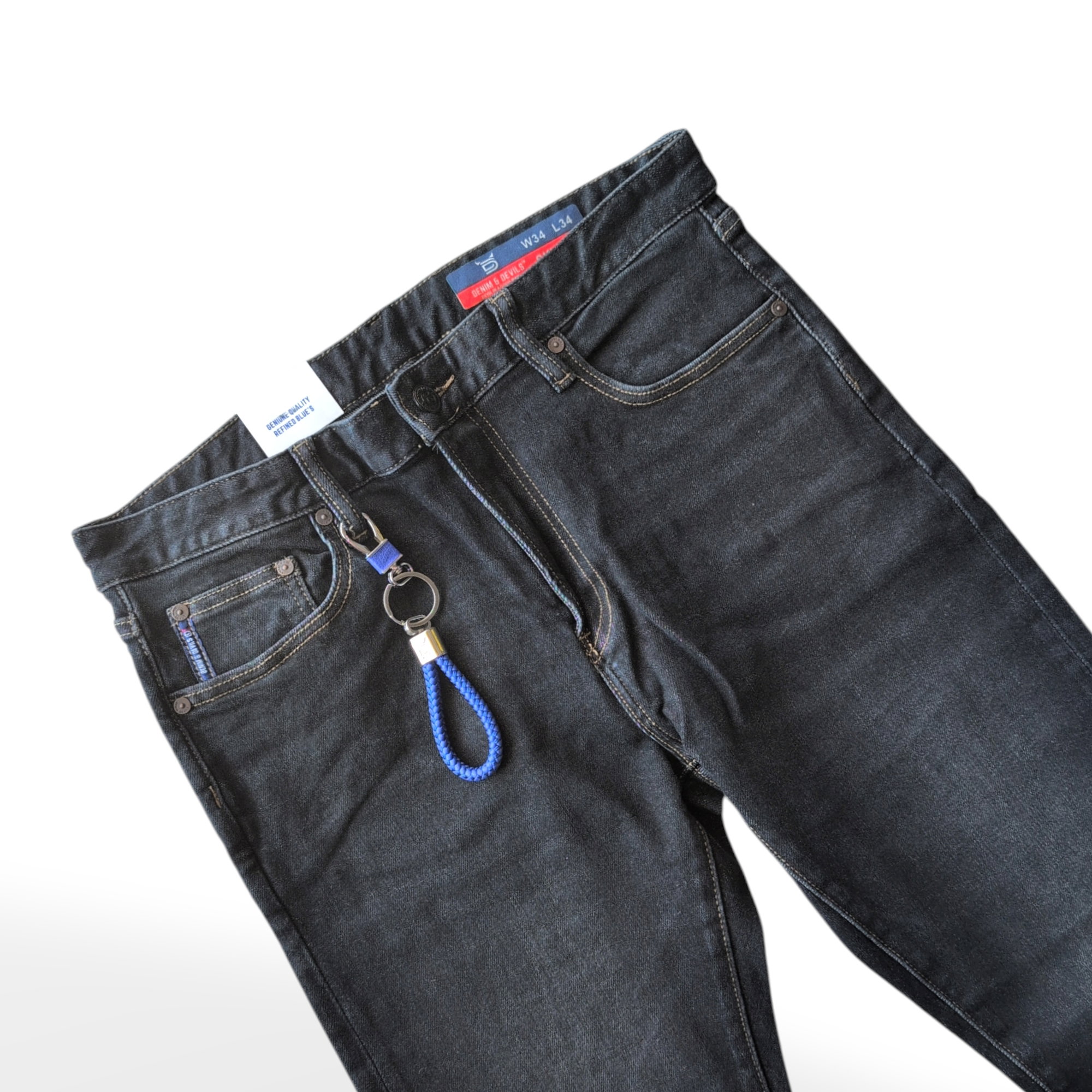 DENIM & DEVILS BLUE JEANS FOR MEN (SKINNY FIT)_2