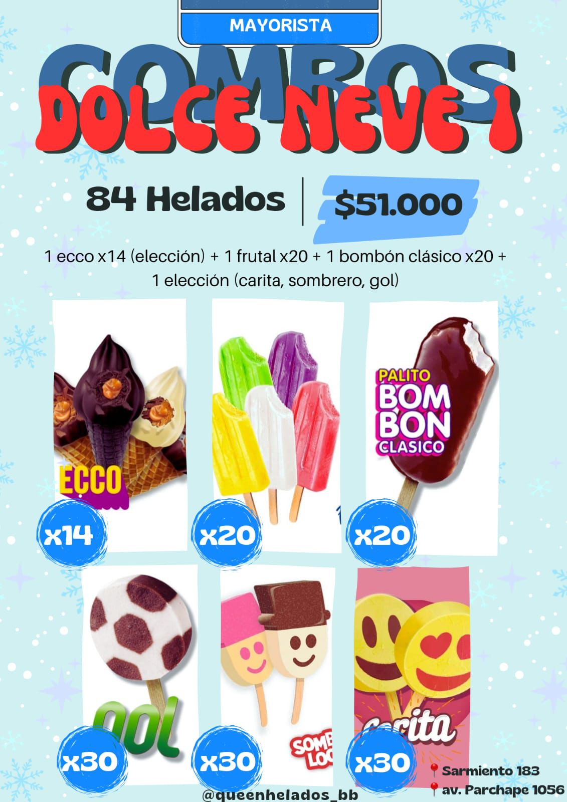 COMBO 1 - DOLCE NEVE - 84 Helados_0