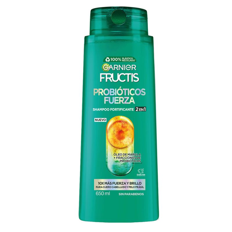 Shampoo Fructis 650 ml PROBIÓTICOS FUERZA