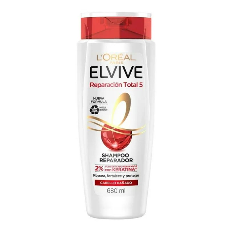 Shampoo L'Oréal ELVIVE 680 ml REPARACIÓN TOTAL 5
