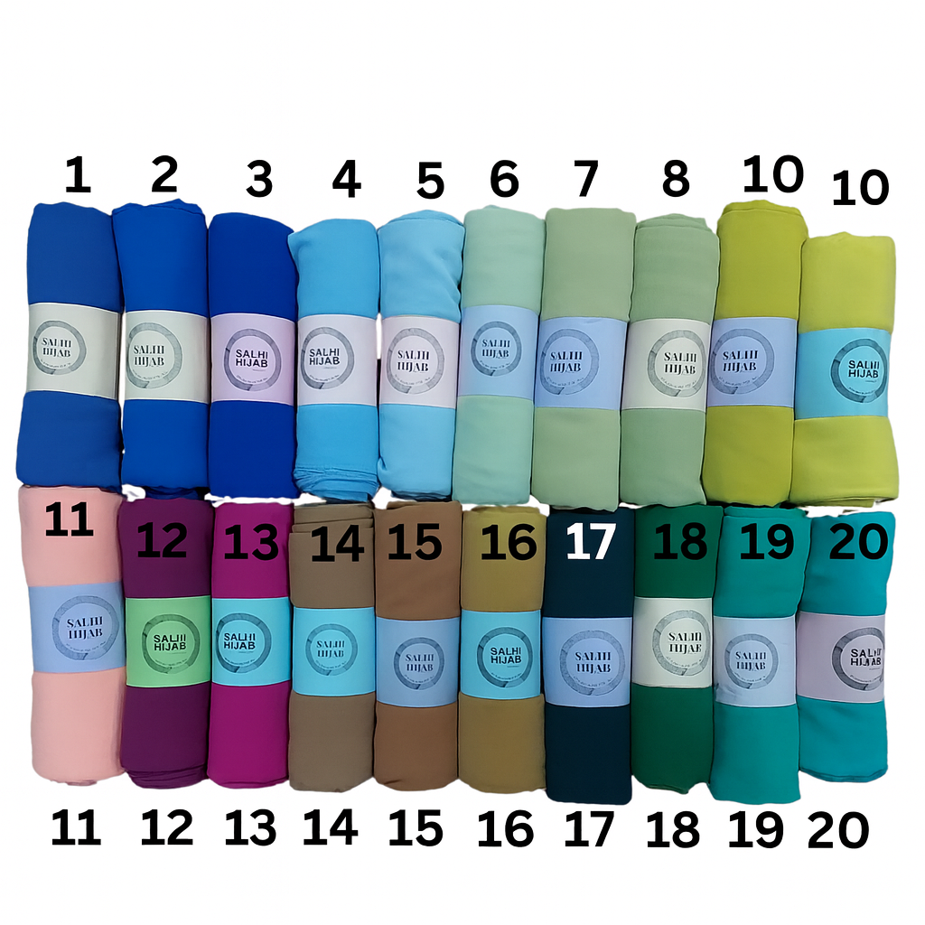 Plain chiffon shawl