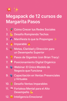 Megapack de Margarita Pasos