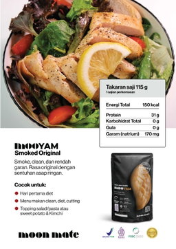 MOOYAM Original : Dada Ayam Asap 115gram