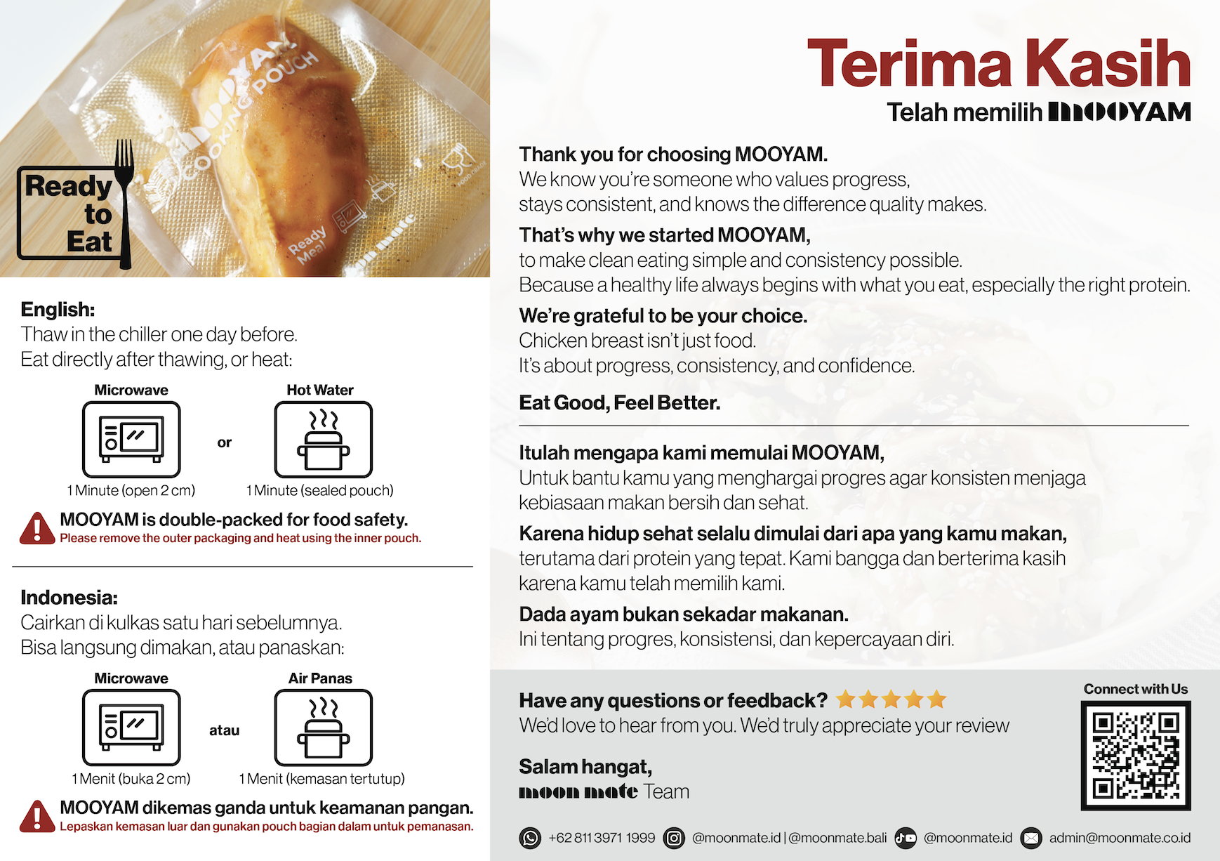 MOOYAM Steak : Dada Ayam Steak Panggang Demiglace 150gram_2