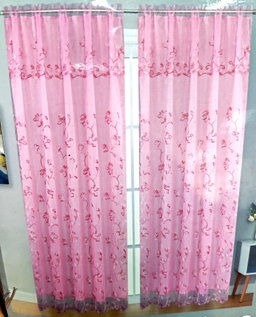 Cortina organza sin cenefa